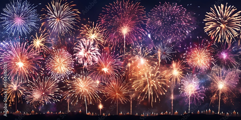 Fototapeta premium fireworks in the night sky