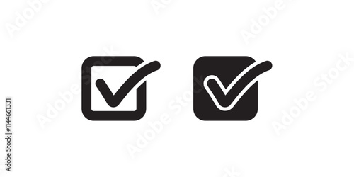 Simple verified icon, Check button icon, varified check mark vector eps.