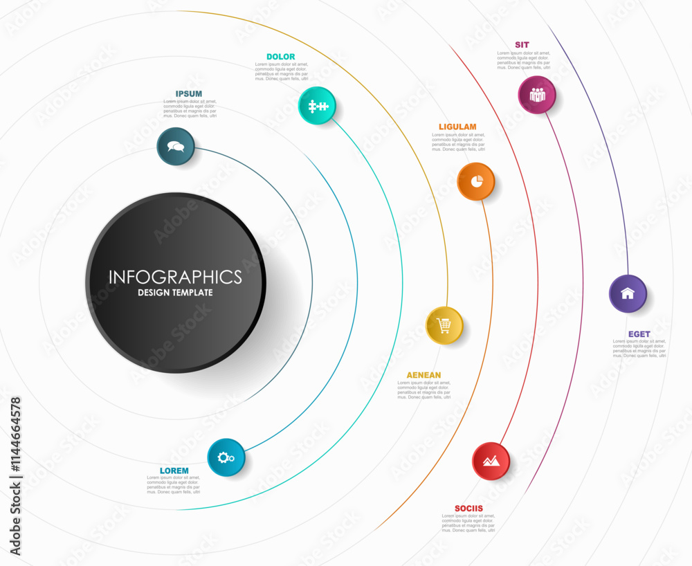 custom made wallpaper toronto digitalInfographic design template with place for your data. Vector illustration.