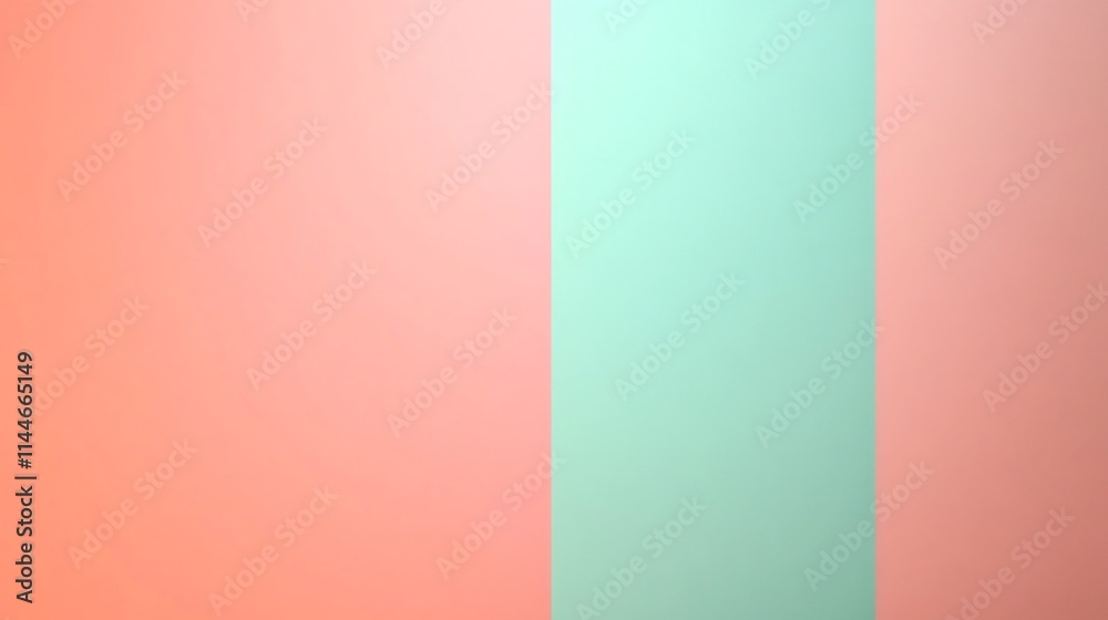 Smooth Pastel Gradient Blending Peach and Mint Green Tones Abstract Background