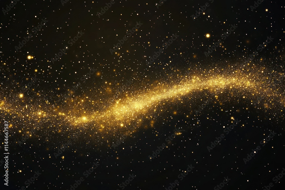 Obraz premium Stunning Golden Glitter Background for Creative Projects