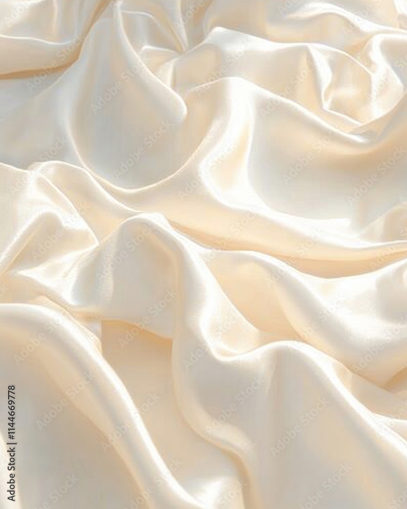 Obraz premium Closeup of natural cotton fabric texture soft white drapery textile studio setting high-quality detail