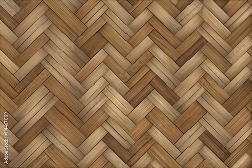 Classic Beige and Brown Herringbone Texture with Woven Effect - Vector Illustration photo