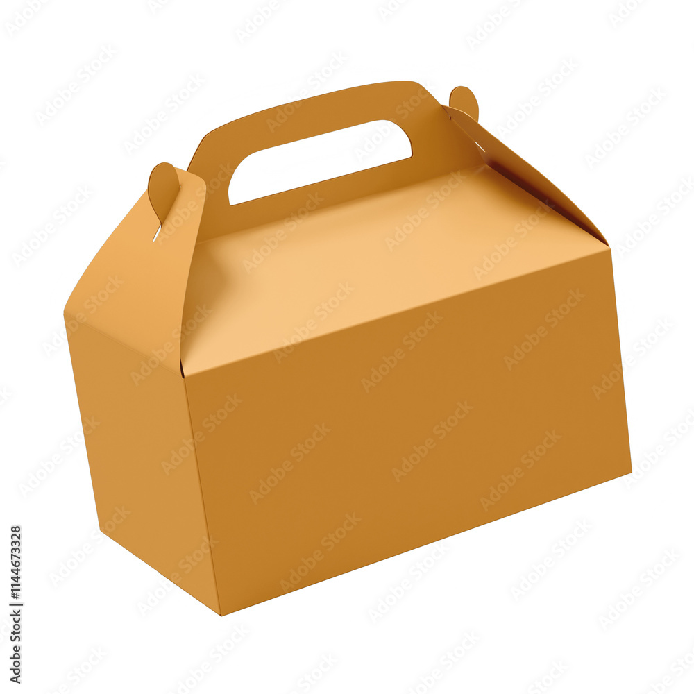 Takeaway cake box isolated on transparent background. Takeaway cake box isolated on transparent background.