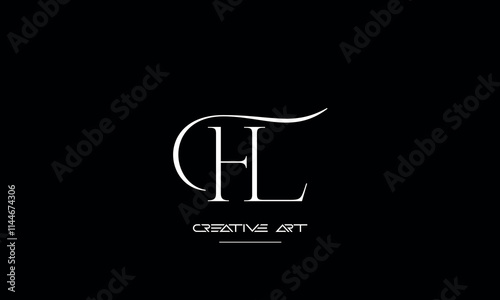 HL, LH, H, L abstract letters logo monogram