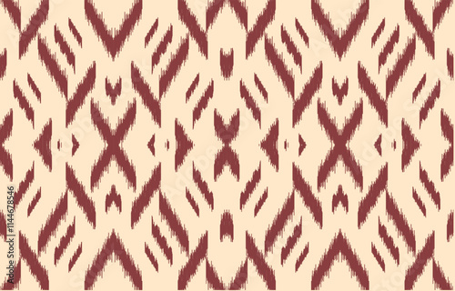 Ethnic abstract ikat art. Aztec ornament print. geometric ethnic pattern seamless  color oriental.  Design for background ,curtain, carpet, wallpaper, clothing, wrapping, Batik, vector illustration.