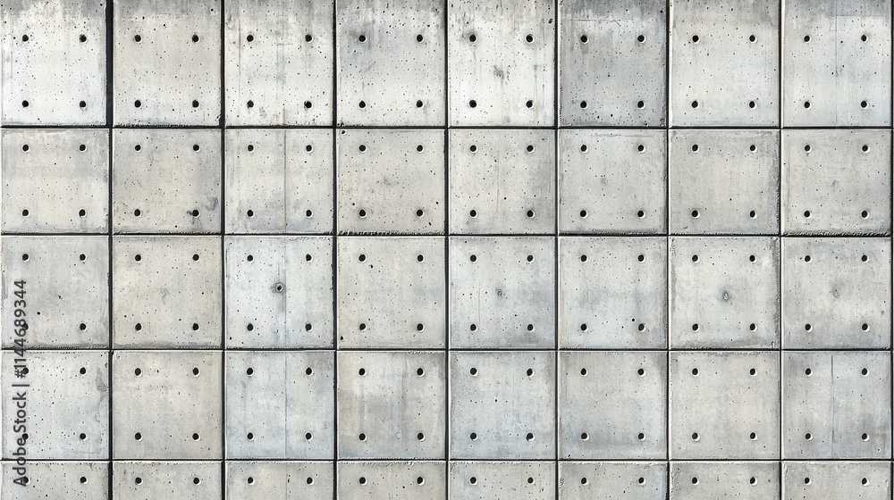 Textured Concrete Wall with Geometric Patterns and Industrial Aesthetic Elements Textured Concrete Wall with Geometric Patterns and Industrial Aesthetic Elements