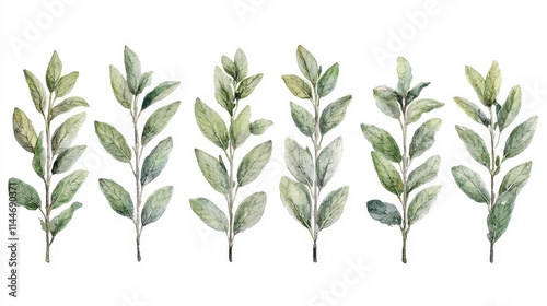 Wallpaper Mural Fresh Green Leaves Collection for Nature, Design and Botanical Inspiration Torontodigital.ca