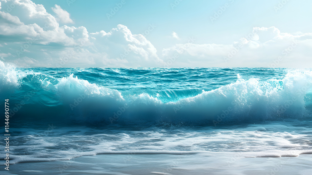 A scenic sea backdrop. A scenic sea backdrop.