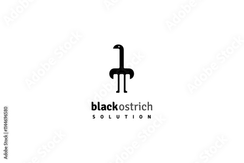 Ostrich image logo design solution 