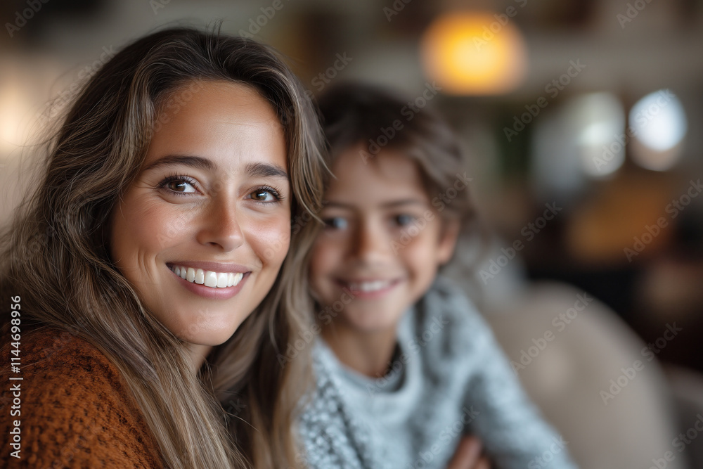 Family gathering brings joy with different generations sharing smiles. Generative AI Family gathering brings joy with different generations sharing smiles. Generative AI