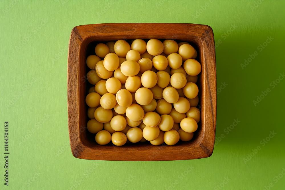 Soybeans in Wooden Bowl, Healthy, Nutritious, and Delicious Plant-Based Protein Source, Perfect for Diets Soybeans in Wooden Bowl, Healthy, Nutritious, and Delicious Plant-Based Protein Source, Perfect for Diets