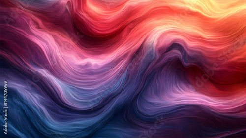 Wallpaper Mural Abstract Colorful Swirls, Hues Blend Harmoniously, Creating a Vibrant and Dynamic Artwork.  Flows Seamlessly Through the Canvas. Torontodigital.ca