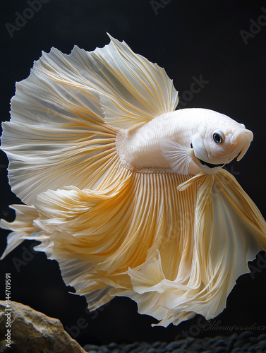 Multi color Siamese fighting fish(Rosetail)(half moon),fighting fish,Betta splendens,on black background with clipping path photo