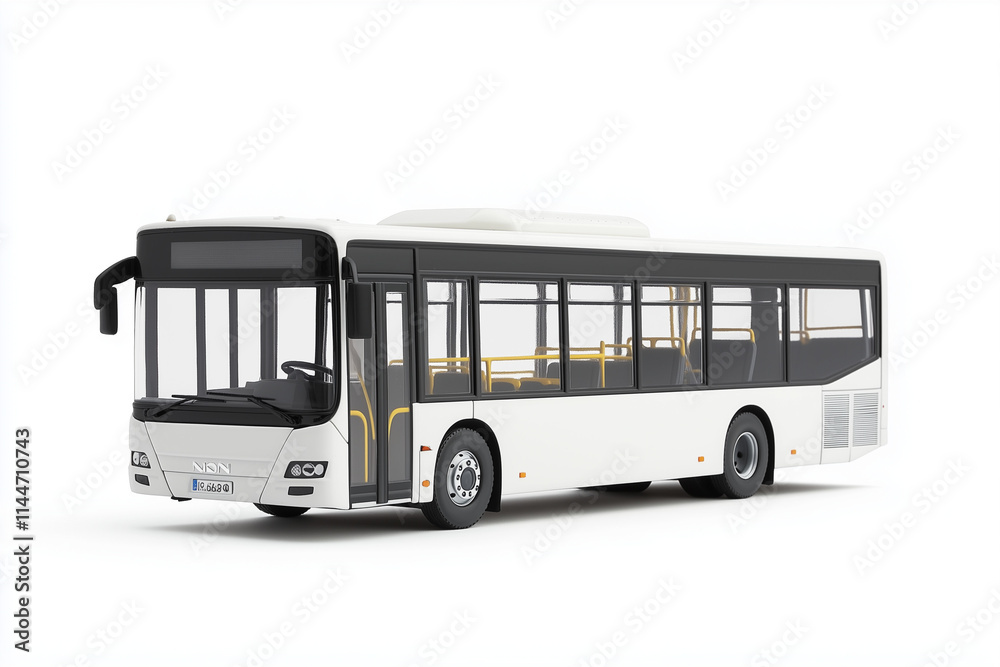 Selective focus shuttle bus isolated on white background, Public transport bus on white. Selective focus shuttle bus isolated on white background, Public transport bus on white.