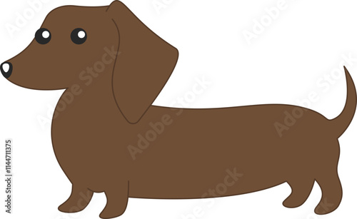 Illustration of cartoon cute dog