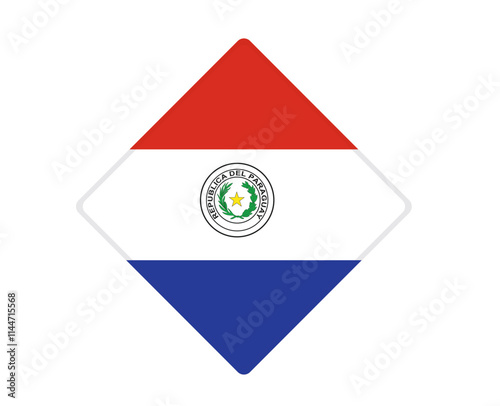 Paraguay flag square shaped. vector Free Download Paraguay flag square shaped. vector - GFXLoad