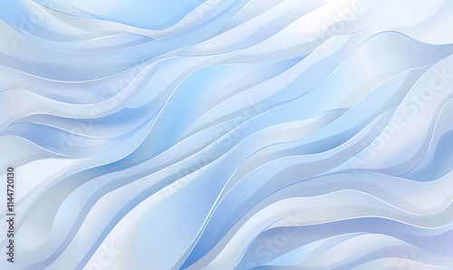 Abstract blue wave background design. 