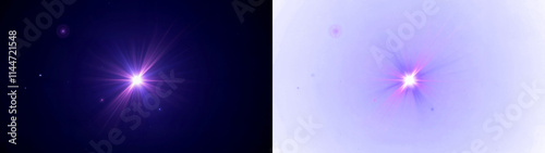 a bright, glowing purple starburst, on black or transparent alpha background