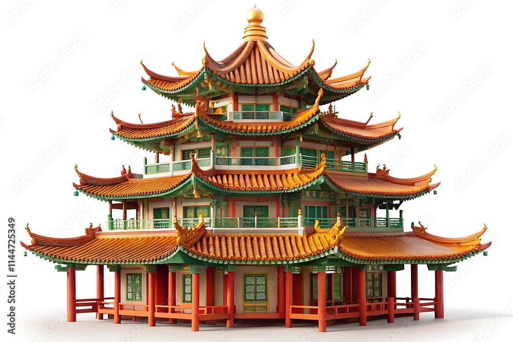 Fototapeta premium Celebrate the Lunar New Year with this collection of graphic elements in PNG format with a transparent background.