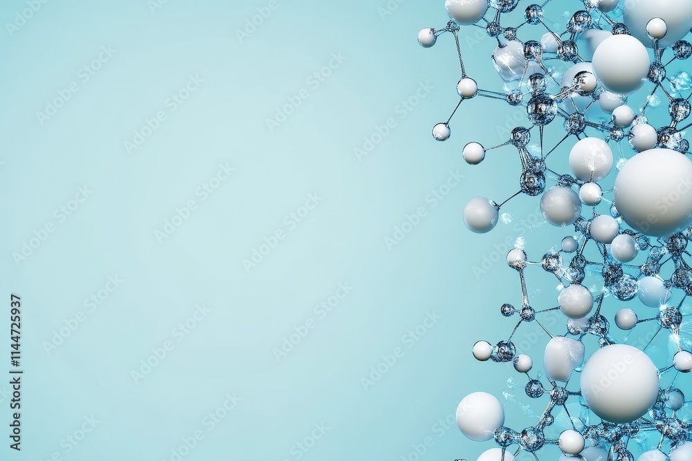Abstract Molecular Structure Background - Science, technology, purity, connection, innovation. Clean, modern design. Abstract Molecular Structure Background - Science, technology, purity, connection, innovation. Clean, modern design.