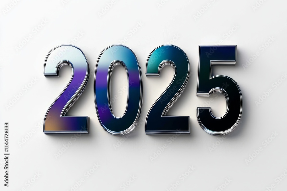 A stylized representation of the year 2025 in a modern design. A stylized representation of the year 2025 in a modern design.