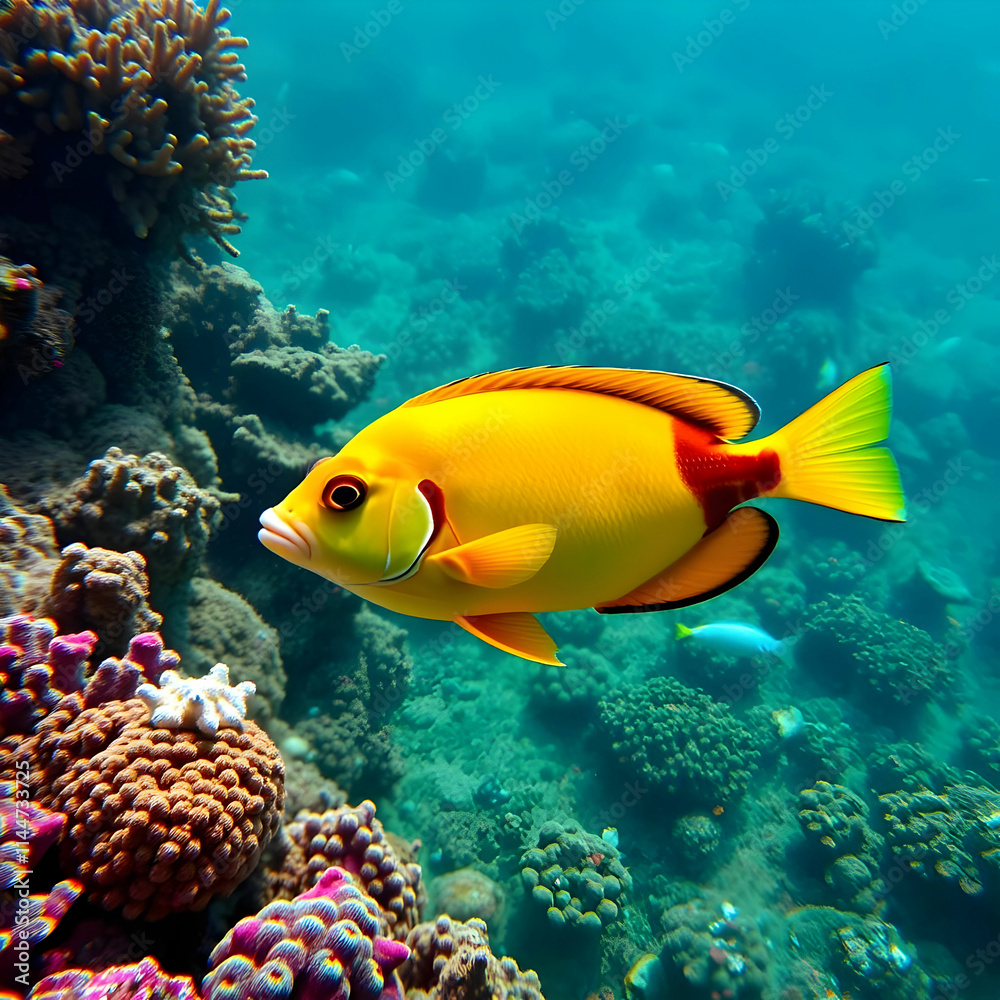 Beautiful fish on the seabed and coral reefs underwater beauty of fish and coral reefs Beautiful fish on the seabed and coral reefs underwater beauty of fish and coral reefs