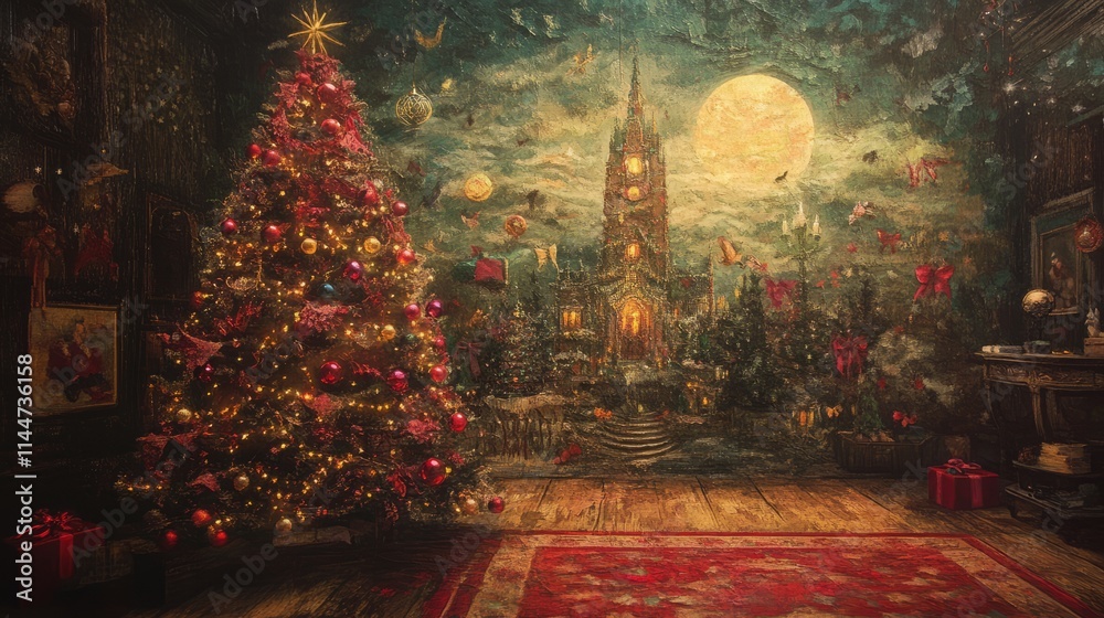 Obraz premium Festive Cheer. Christmas Concept