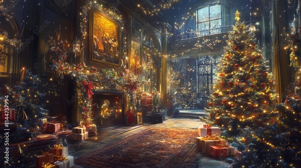 Obraz premium Festive Cheer. Christmas Concept