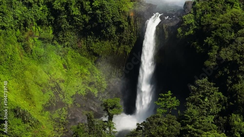 Water splash create mist in Limunsudan Falls. Mindanao, Philippines. photo