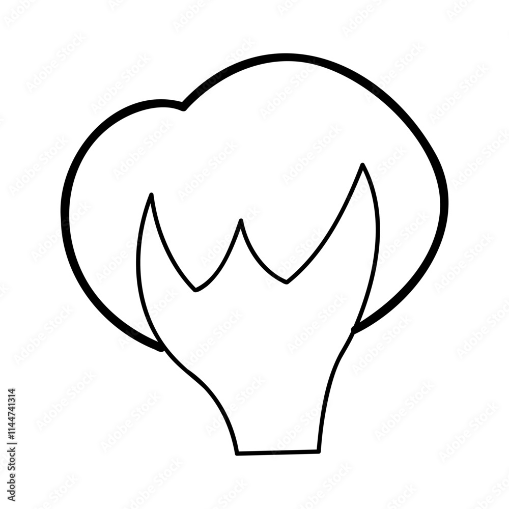 A bush in black outline. Clip art for your projects. A bush in black outline. Clip art for your projects.