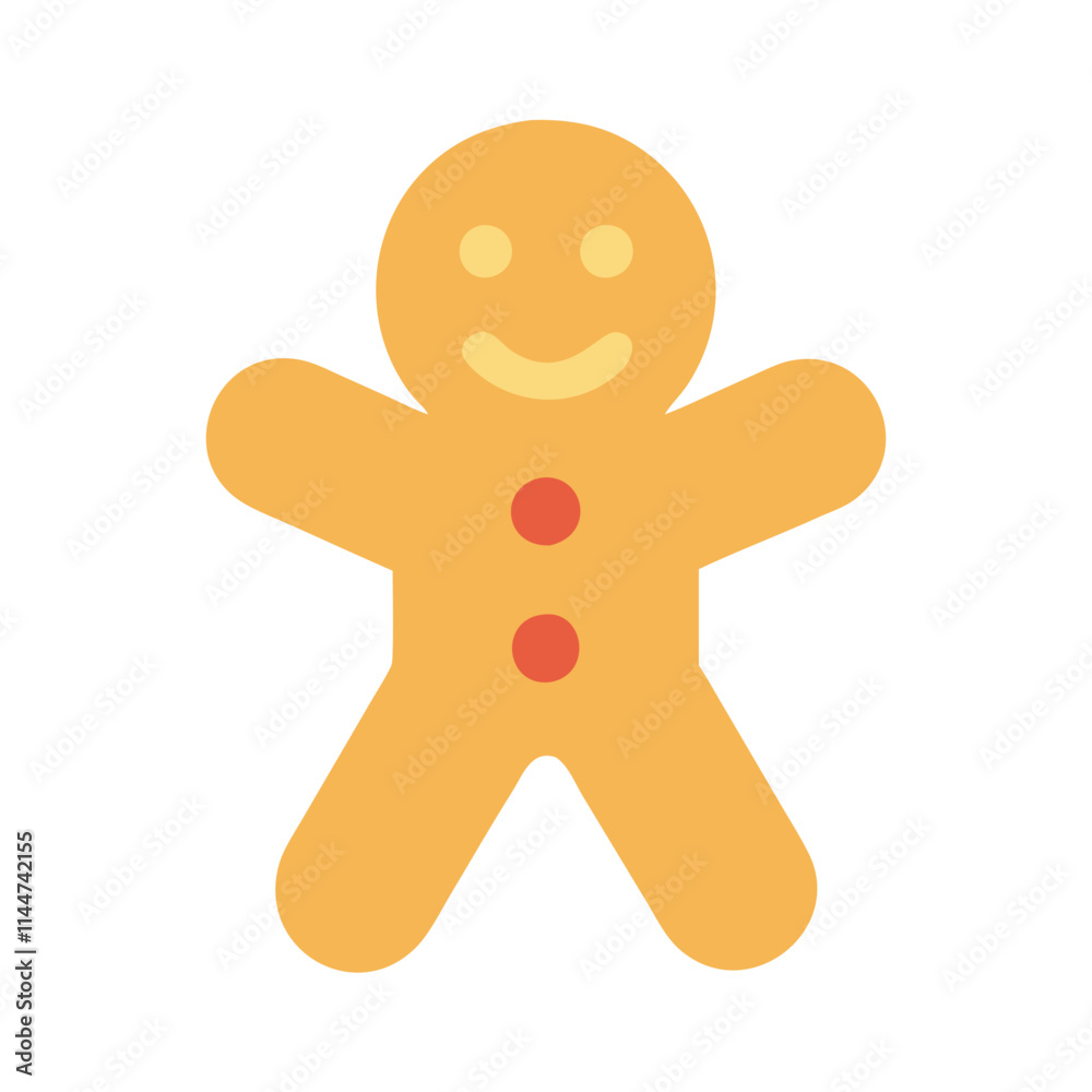 Cute Gingerbread Man Illustration Cute Gingerbread Man Illustration