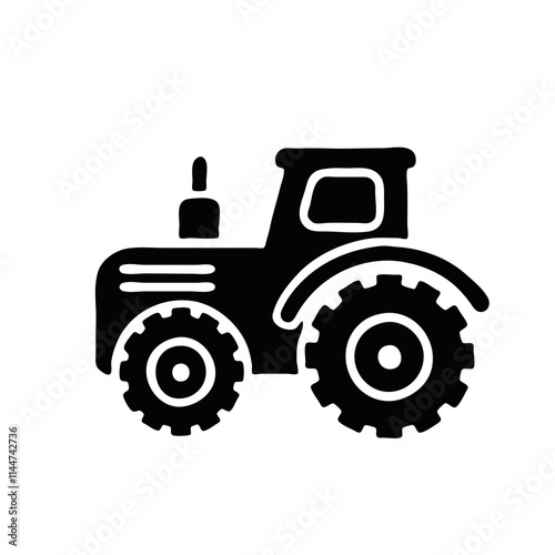 tractor isolated on white background