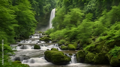 waterfall in the park