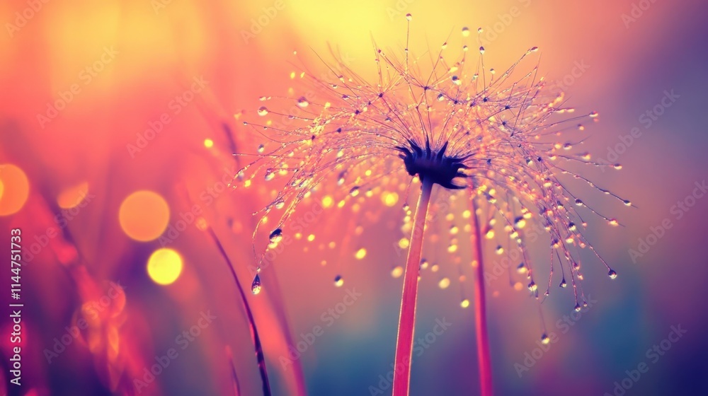 Obraz premium Liquid blown into vivid arcs, droplets scattering into intricate textures under soft, contrasting light.