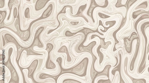 Subtle Squiggles and Swirls in Neutral Tones