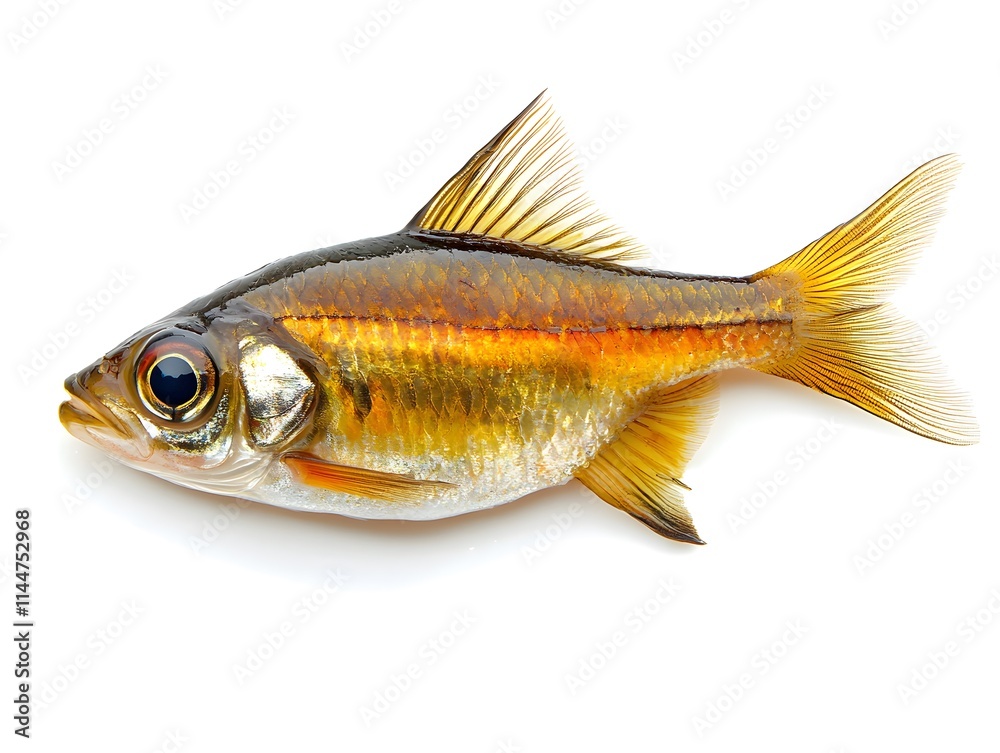 Fototapeta premium brook fish on white background
