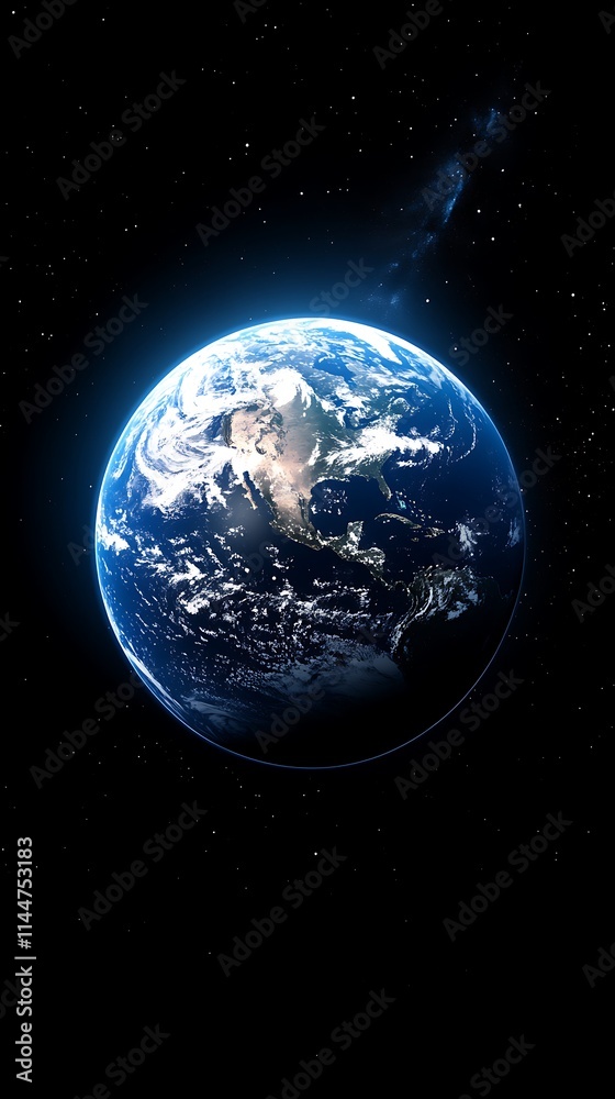 Fototapeta premium Sunrise over the planet Earth.