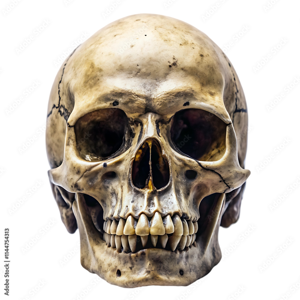 human skull isolated on white human skull isolated on white