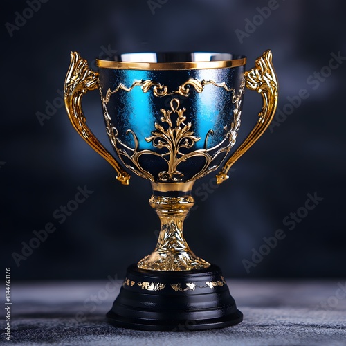 Beautiful esports big winner light metal trophy cup