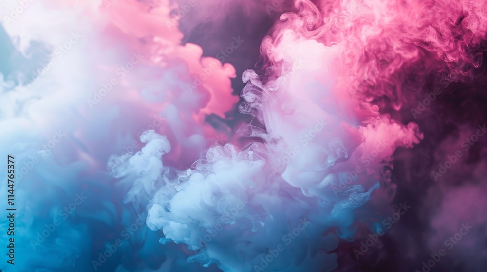 Abstract colorful clouds of pink and blue smoke Abstract colorful clouds of pink and blue smoke