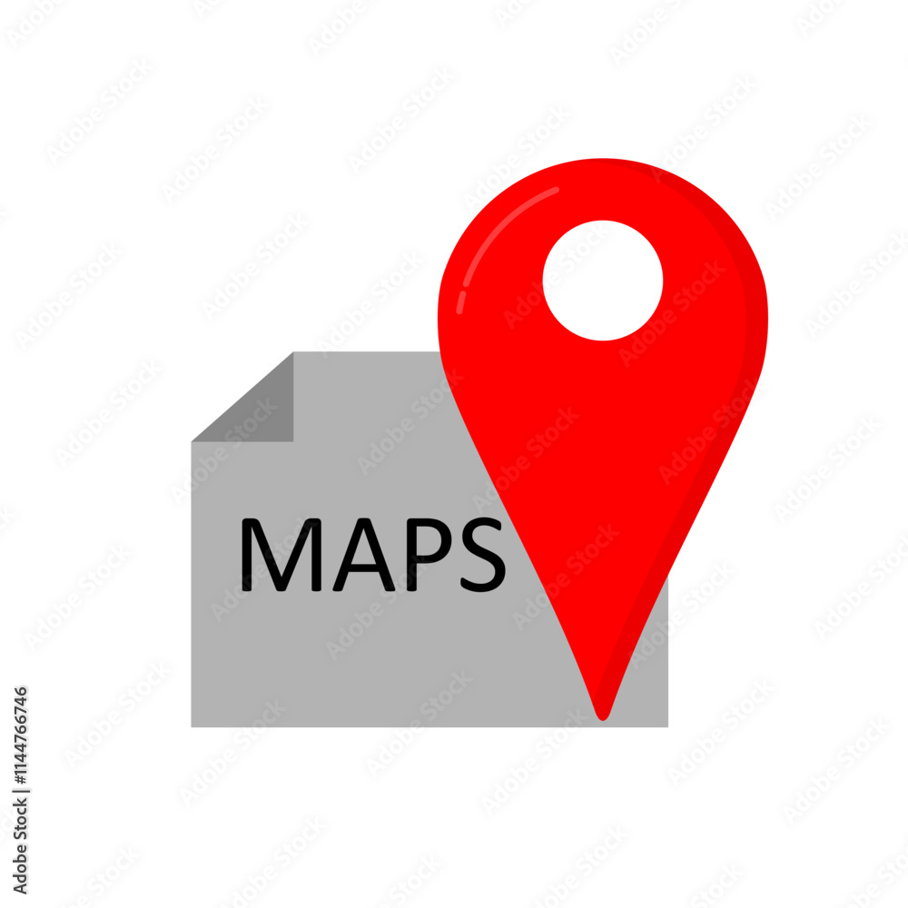 location icon. location marker on map. Flat vector navigation illustration on white background eps 4 location icon. location marker on map. Flat vector navigation illustration on white background eps 4