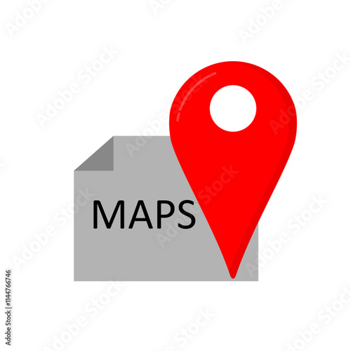 location icon. location marker on map. Flat vector navigation illustration on white background eps 4