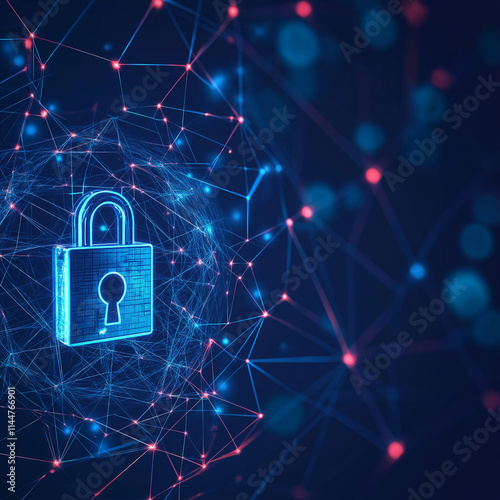 Cybersecurity measures enhance data protection virtual environment digital illustration secure networks conceptual viewpoint