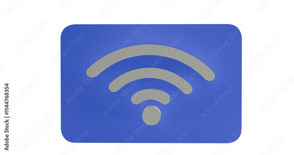 wi-fi icon on square internet button, wireless technology, isolated on a transparent background, wi-fi available, cyber space cyber security concept. Network available sign for hotels, cafe. 3D render wi-fi icon on square internet button, wireless technology, isolated on a transparent background, wi-fi available, cyber space cyber security concept. Network available sign for hotels, cafe. 3D render