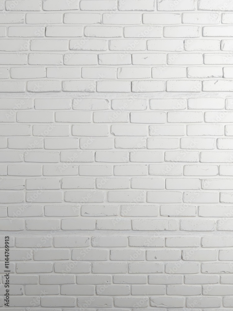 Clean, textured white brick wall background, facade, photography, background Clean, textured white brick wall background, facade, photography, background