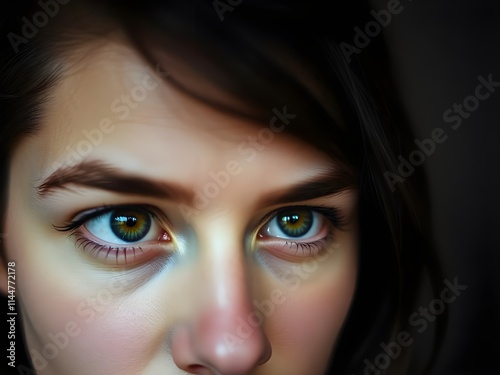 close up portrait of woman