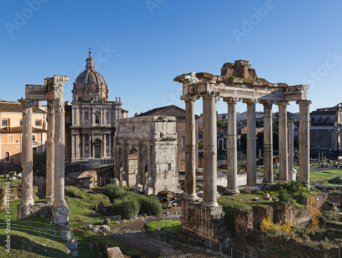 View of the Roman Forum from via del Campidoglio