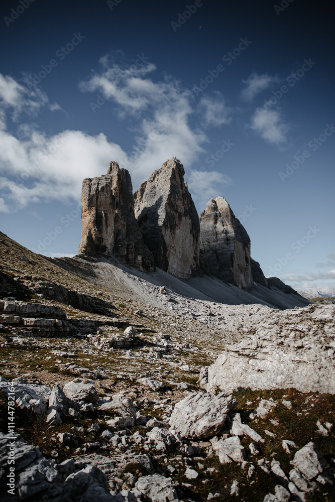 Fototapeta premium Gipfel der Drei Zinnen in den Dolomiten
