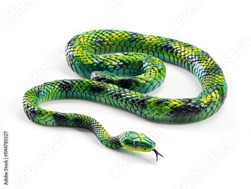 Wallpaper Mural A boomslang snake on a pure white background Torontodigital.ca